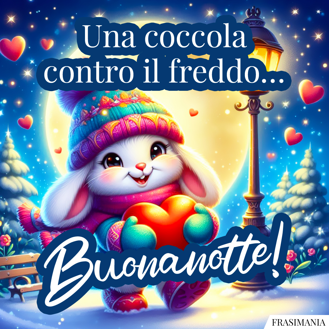 Una coccola contro il freddo… Buonanotte!