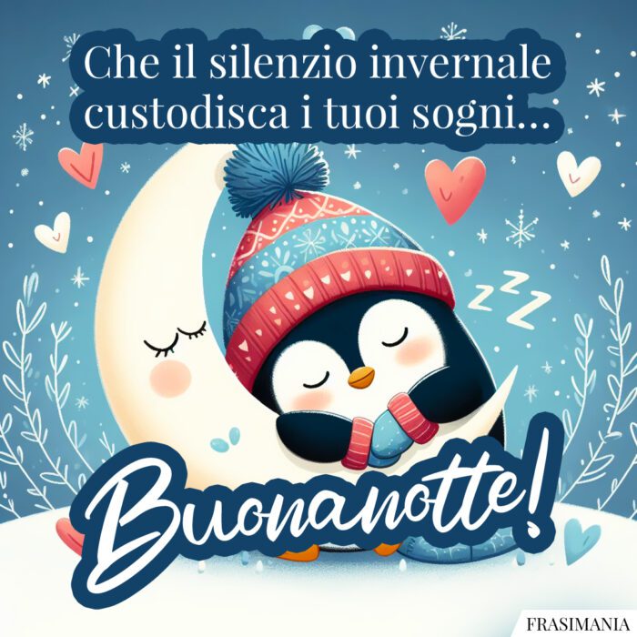 Che il silenzio invernale custodisca i tuoi sogni… Buonanotte!
